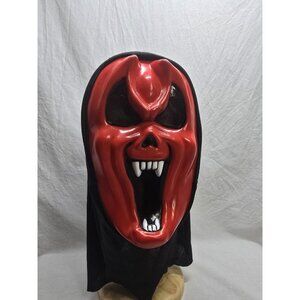 Vintage Funworld Devil Mask Red Evil Face Scream Easter Unlimited